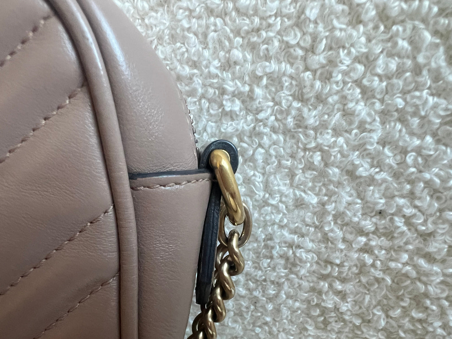 Gucci GG Dusty Pink Marmont Mini Shoulder Bag (RRP £1,360)