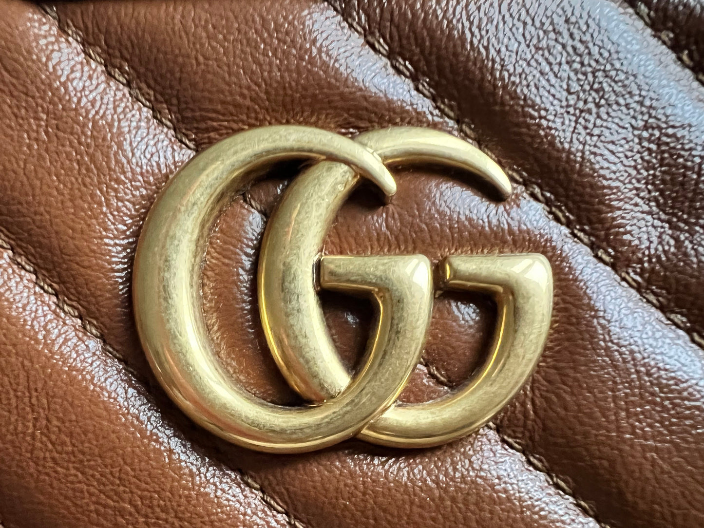 Gucci GG Brown Marmont Mini Shoulder Bag (RRP £1,360)