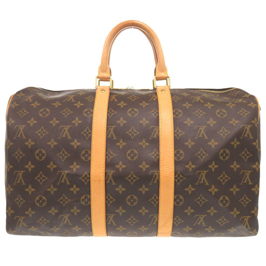 LOUIS VUITTON Boston Duffel bag M41428 Monogram canvas Brown Monogram Keepall 45 mens Used