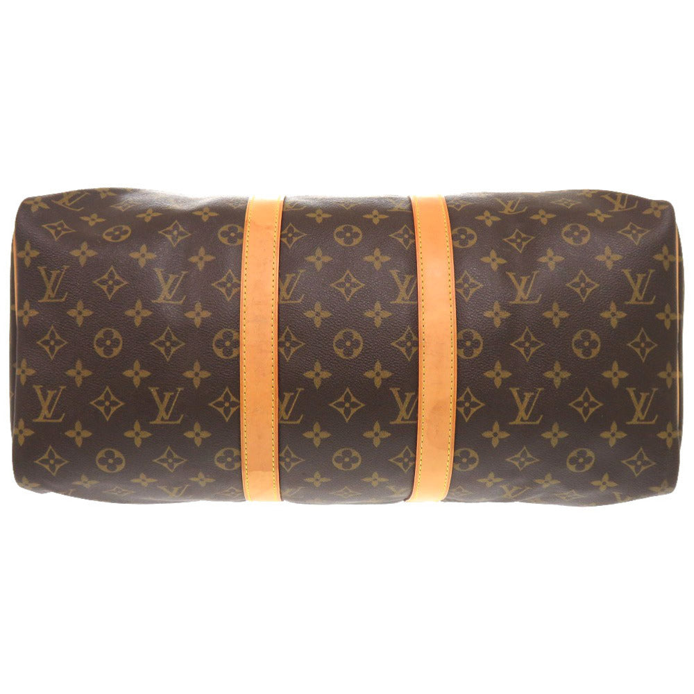 LOUIS VUITTON Boston Duffel bag M41428 Monogram canvas Brown Monogram Keepall 45 mens Used