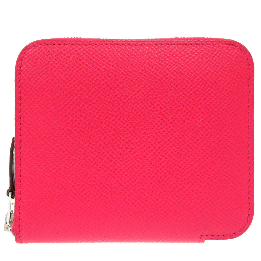 HERMES Coin case Epsom, Silk Rose Extreme Zip Around Azap compact silk in Women Used