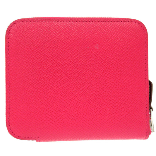 HERMES Coin case Epsom, Silk Rose Extreme Zip Around Azap compact silk in Women Used