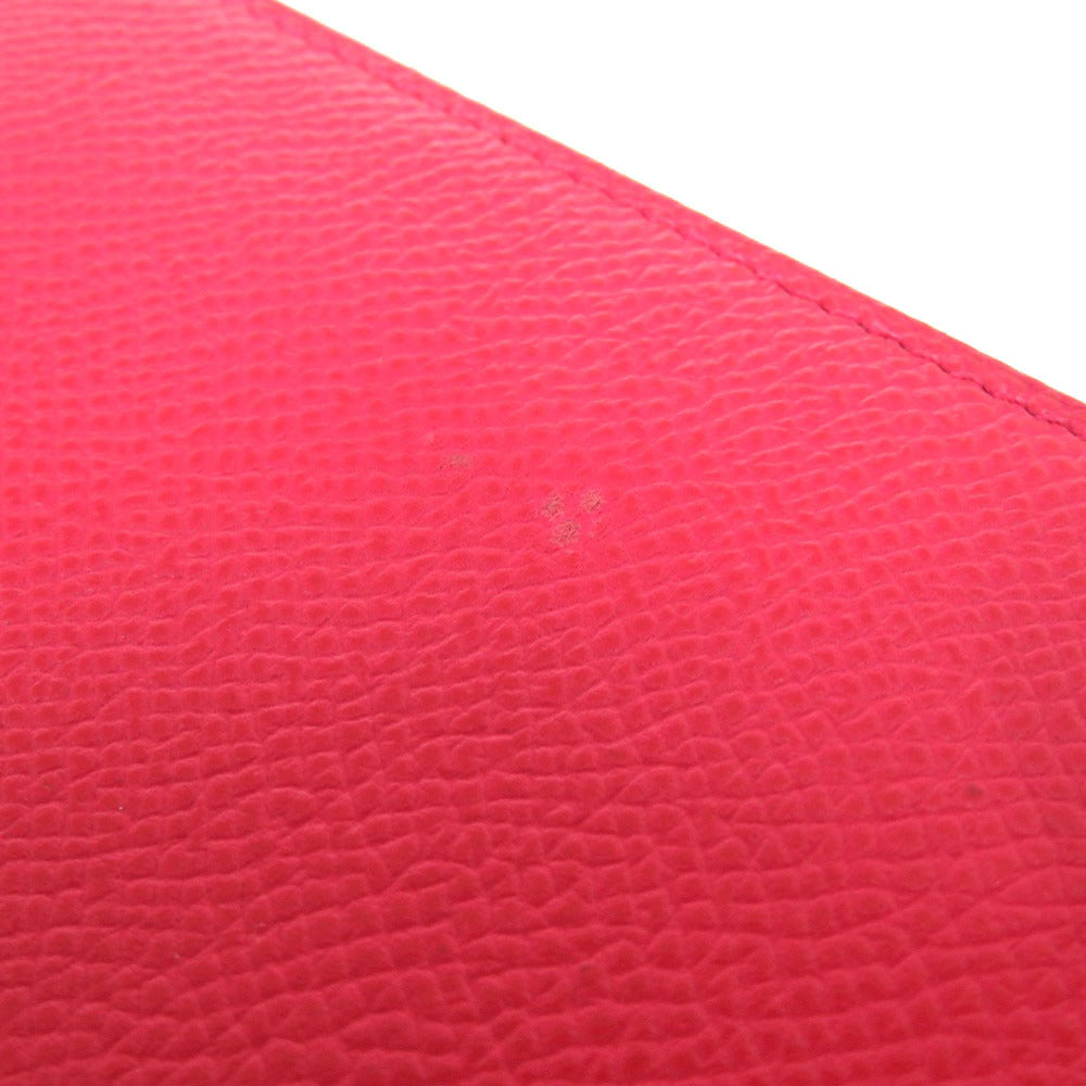 HERMES Coin case Epsom, Silk Rose Extreme Zip Around Azap compact silk in Women Used