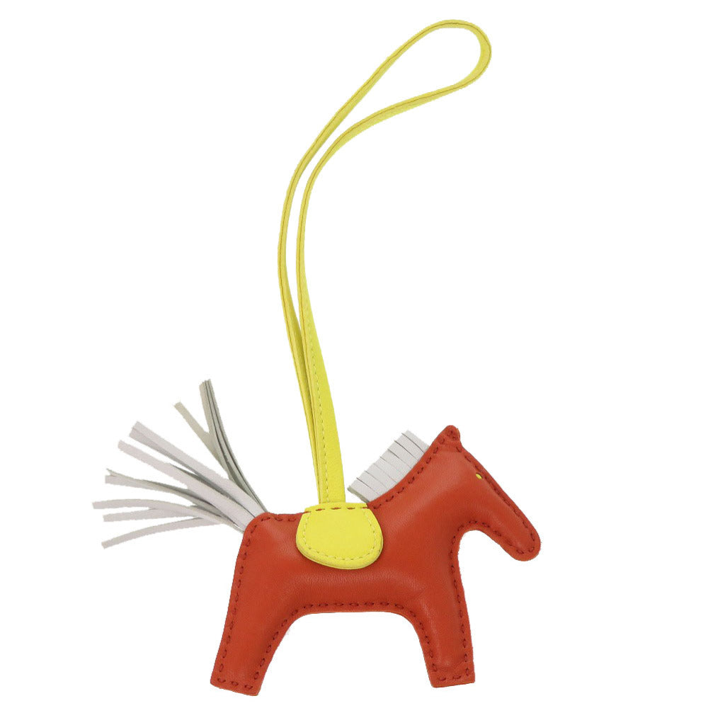 HERMES key ring Anyo Miro Carnelian Rodeo PM charm