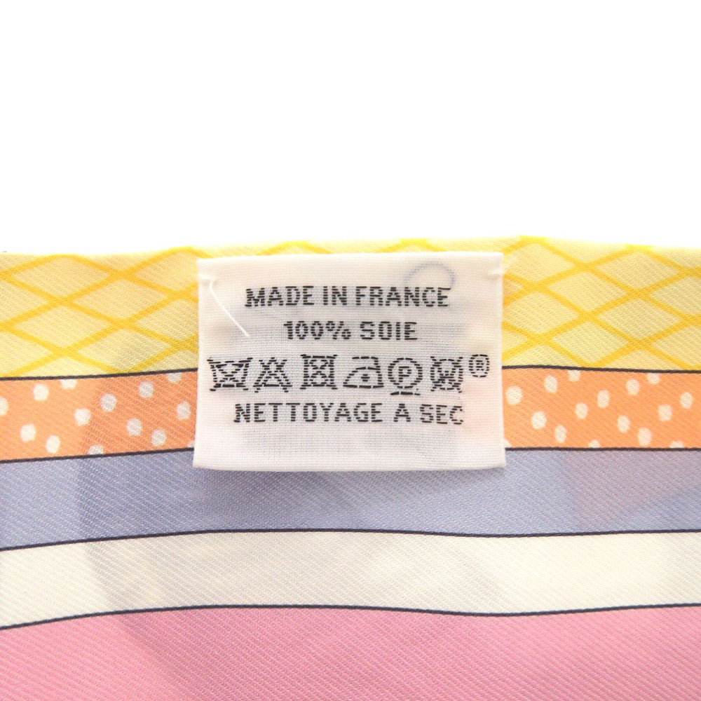 HERMES scarf silk multicolor Twilly Grand Theatre Nouveau