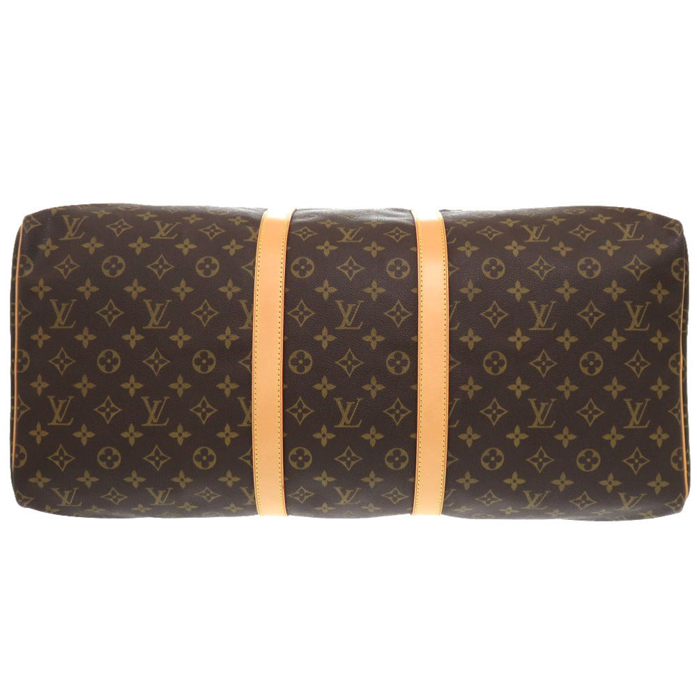LOUIS VUITTON Boston Duffel bag M41424 Monogram canvas Brown Monogram Keepall 55 mens Used
