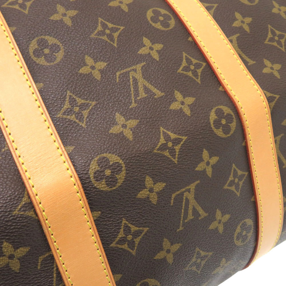 LOUIS VUITTON Boston Duffel bag M41424 Monogram canvas Brown Monogram Keepall 55 mens Used
