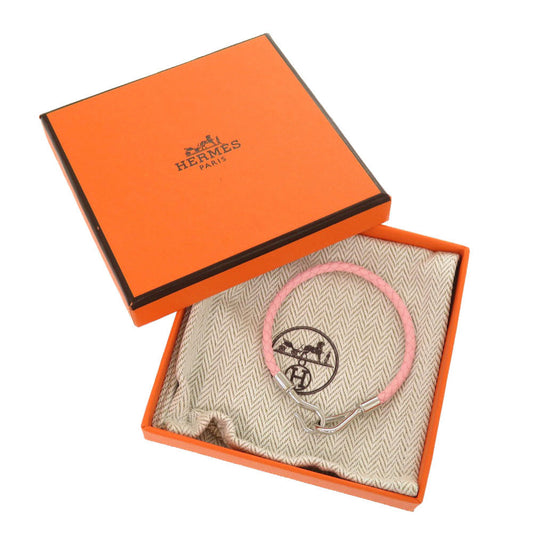 HERMES bracelet leather Rose Confetti Jumbo bracelet