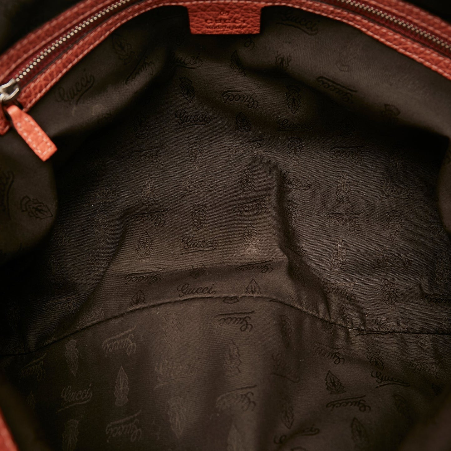 Gucci Bamboo Bar Tote Bag Red