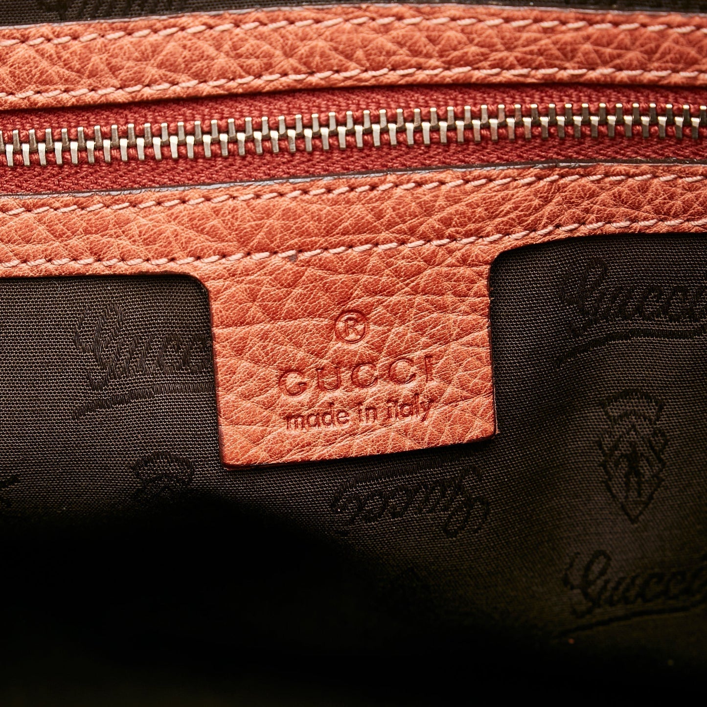 Gucci Bamboo Bar Tote Bag Red