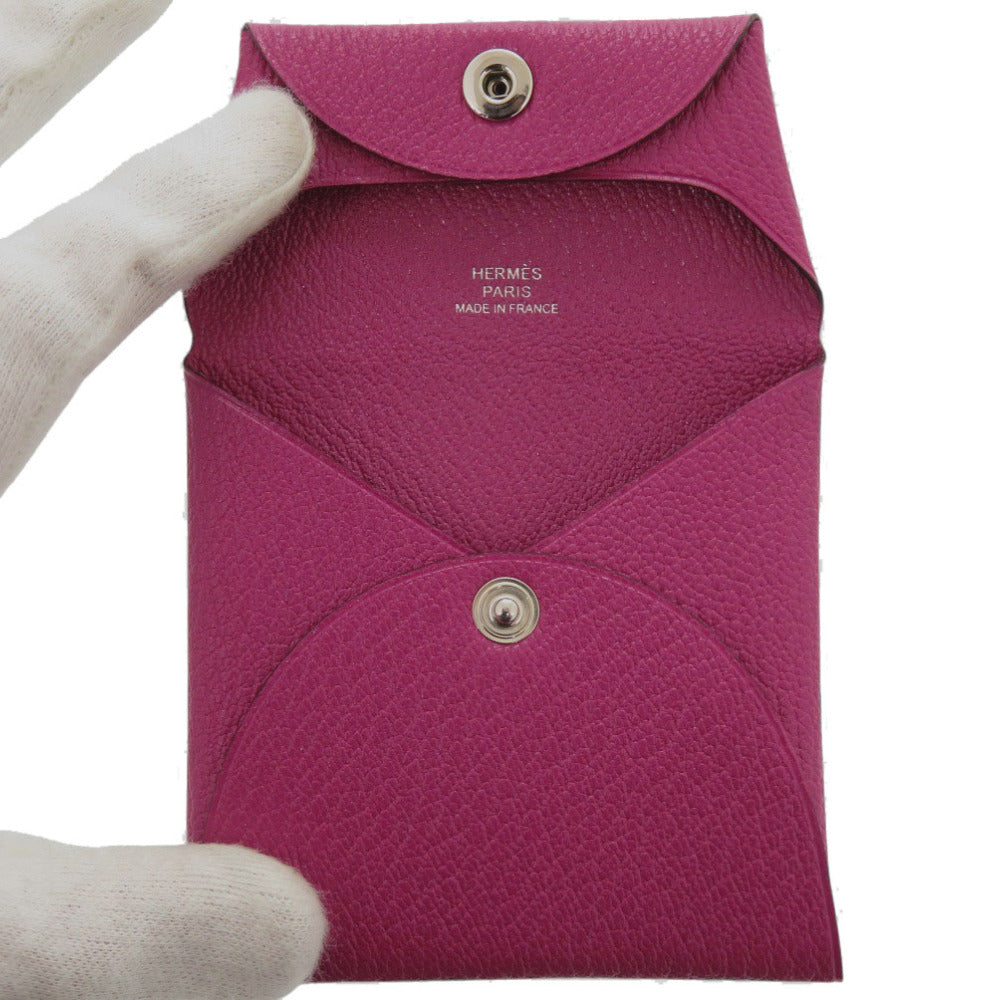 HERMES Coin case Shave Rose purple Bastia