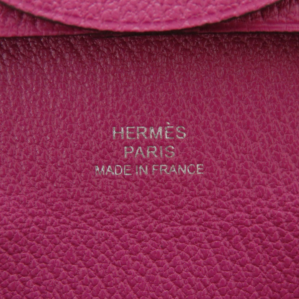 HERMES Coin case Shave Rose purple Bastia
