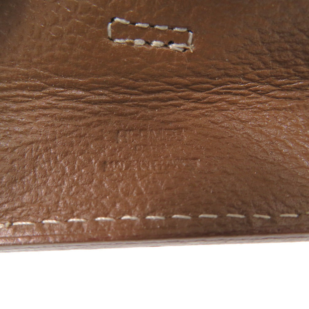HERMES Shoulder Bag Ever Calfskin Brown Omenitu Women Used
