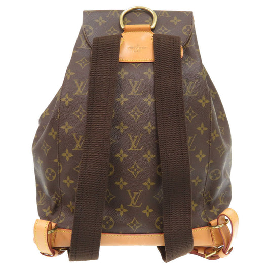 LOUIS VUITTON Backpack M51135 Monogram canvas Brown Monogram MontsourisGM