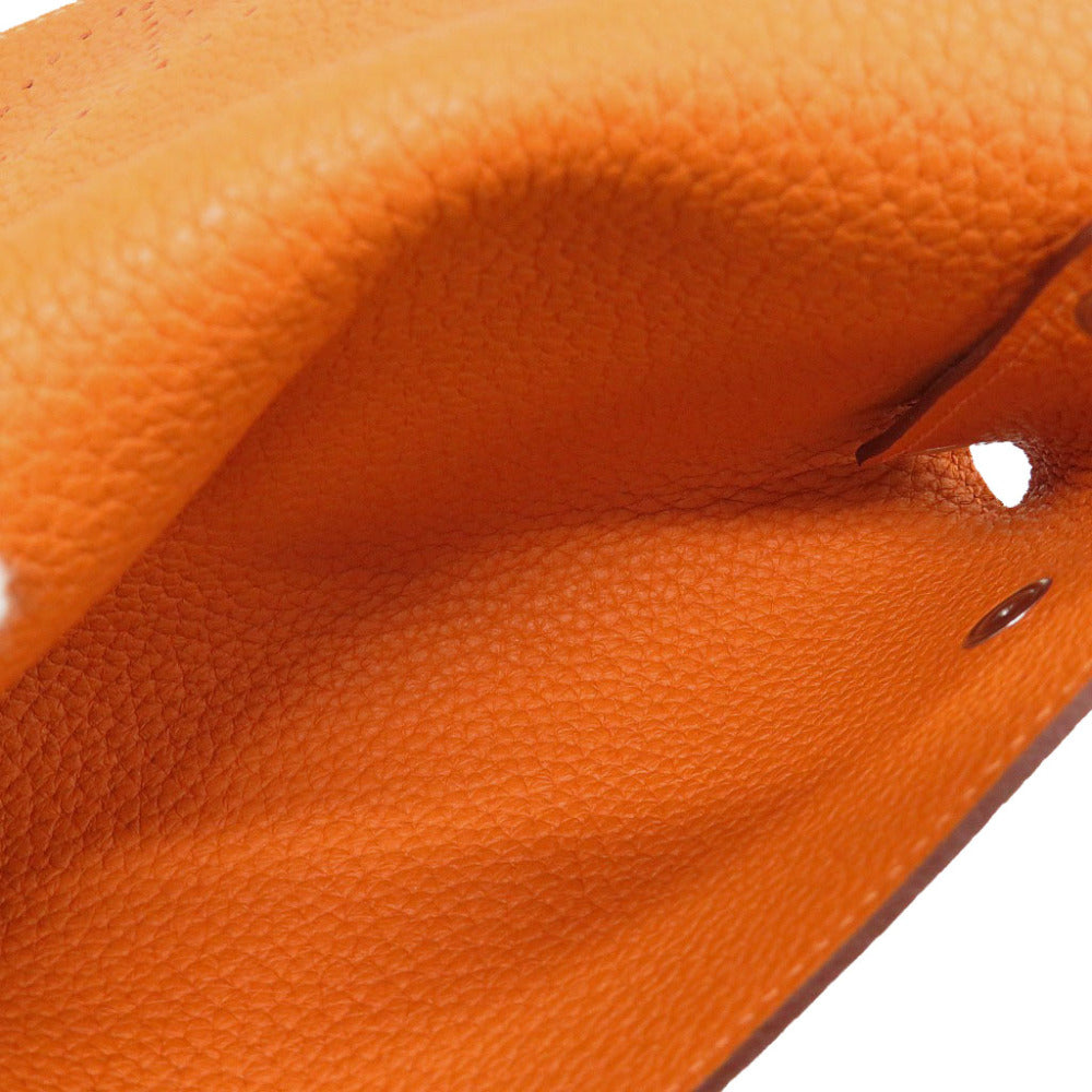 HERMES Other accessories Taurillon Clemence Orange Etui Cult GM Evelyn
