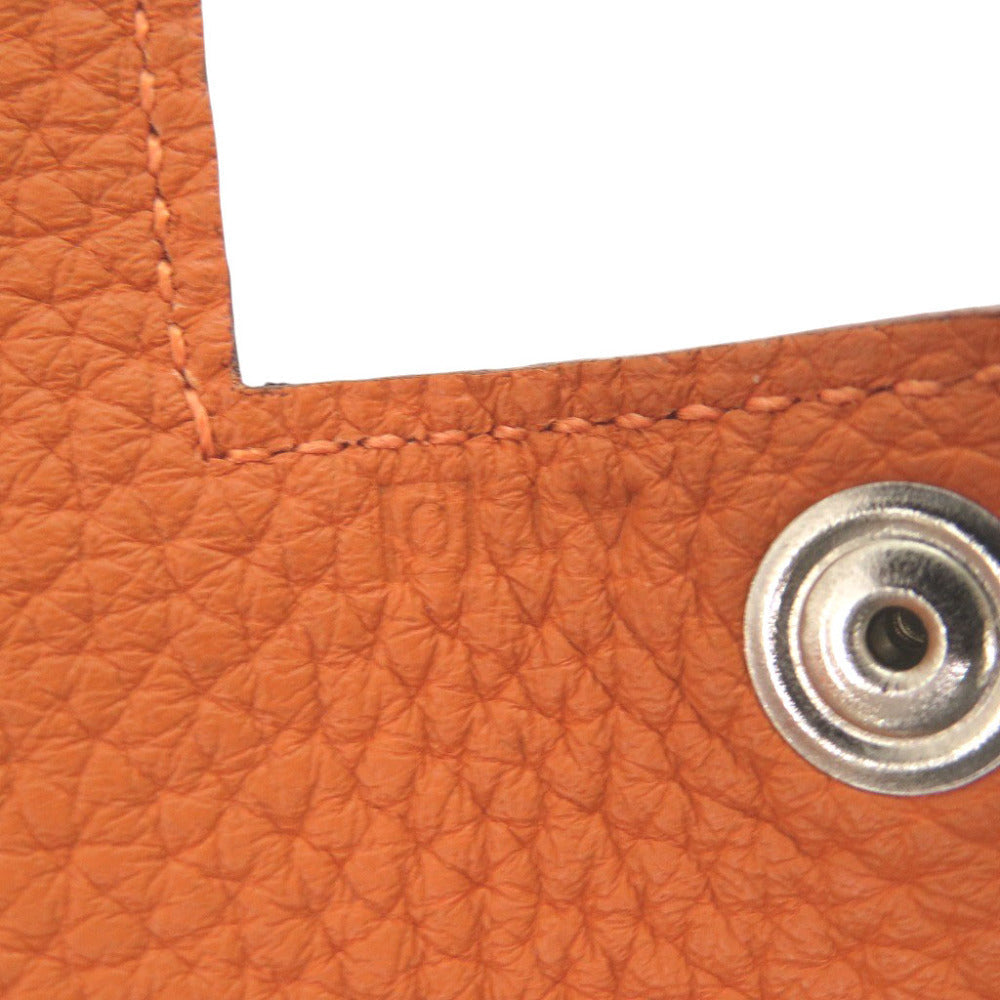 HERMES Other accessories Taurillon Clemence Orange Etui Cult GM Evelyn