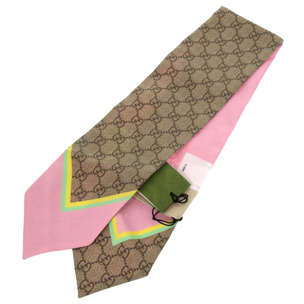 GUCCI scarf 704144 silk beige Bananya collaboration Thai scarf
