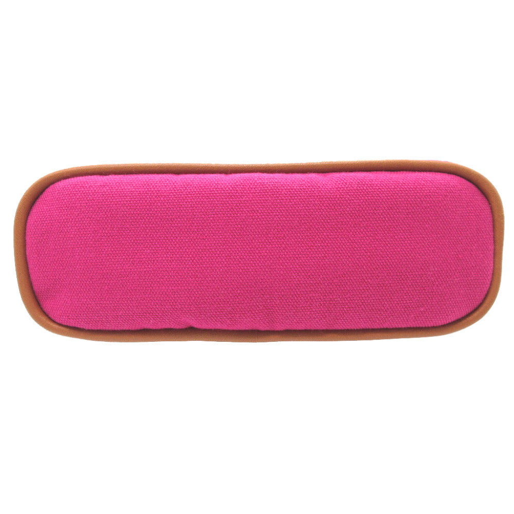 HERMES Pouch canvas Fusha pink Bolide Mini Mini Women Used