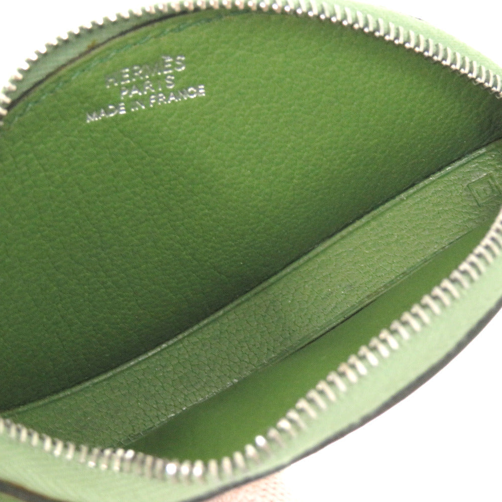 HERMES Coin case Courchevel green Tutti frutti cherry Women Used