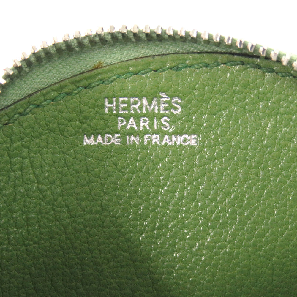 HERMES Coin case Courchevel green Tutti frutti cherry Women Used
