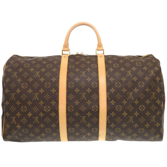 LOUIS VUITTON Boston Duffel bag M41424 Monogram canvas Brown Monogram Keepall 55 mens Used