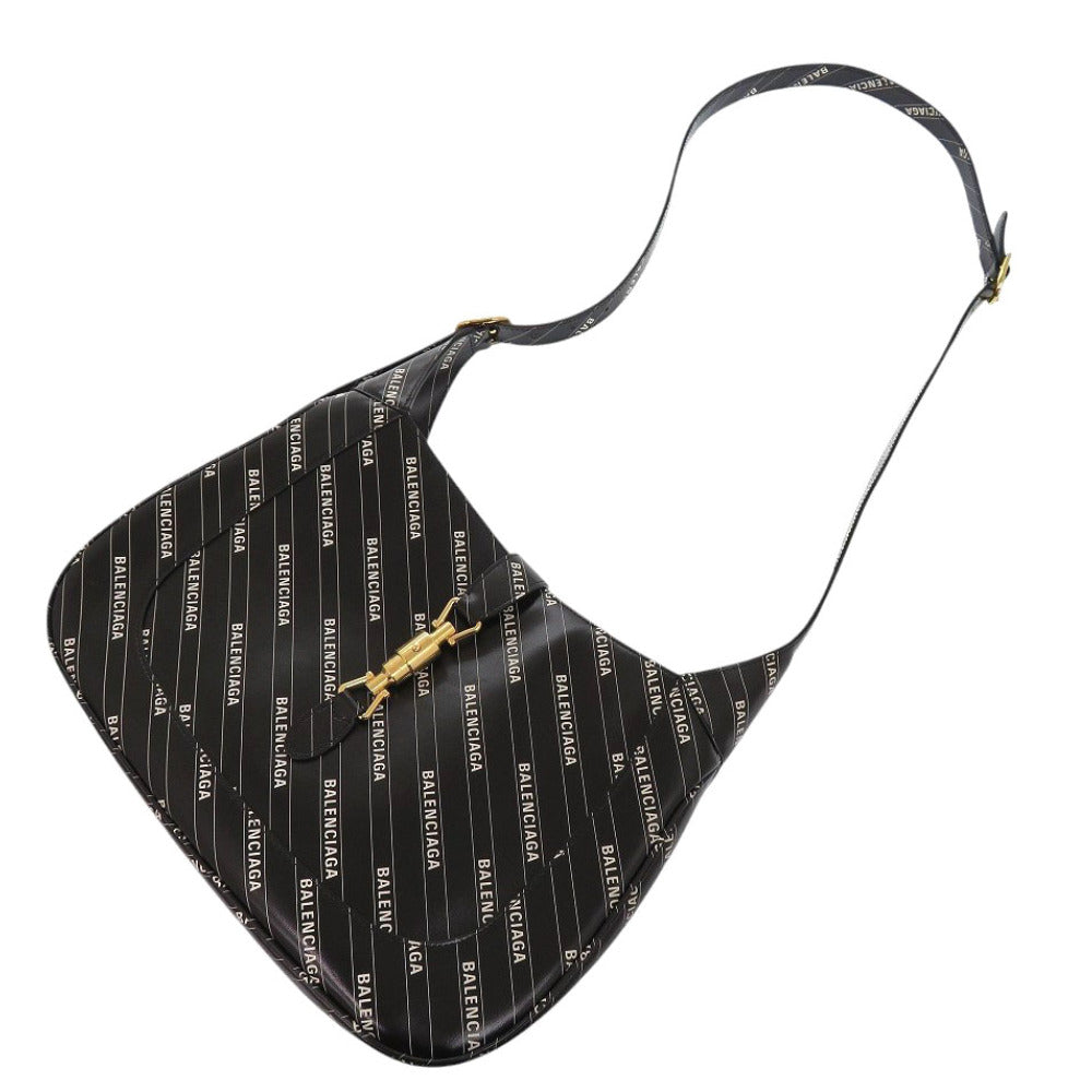 GUCCI Shoulder Bag 636712 leather black The Hacker Project Balenciaga Collaboration Jackie 1961 Women Used