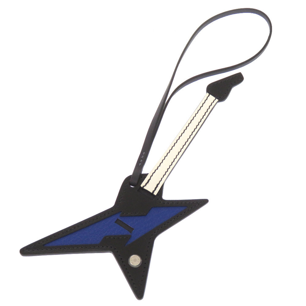HERMES key ring Votadelakt, Chevre black Lock bag charm mens Used
