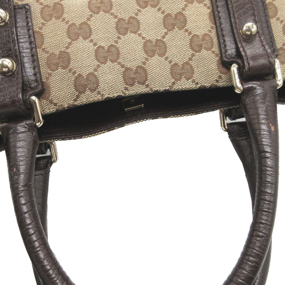 GUCCI Handbag 137475 GG canvas, leather beige Sherry Women(Unisex) Used