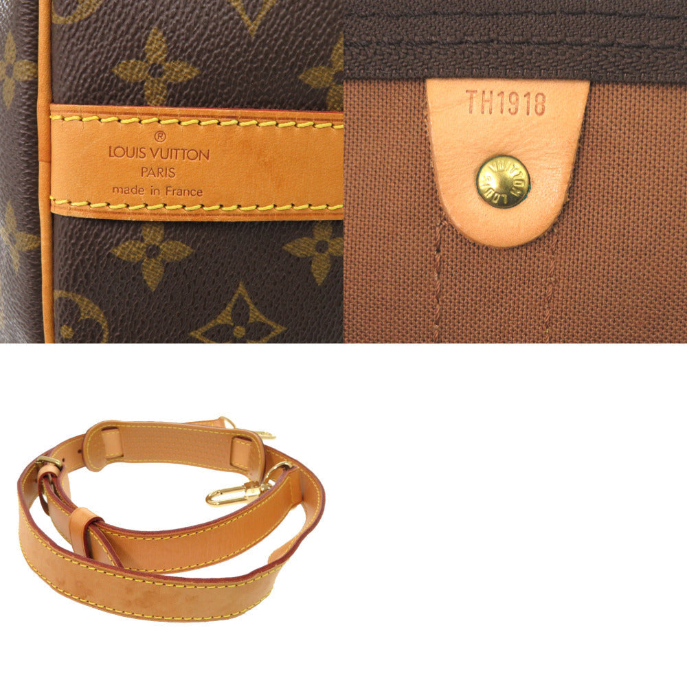 LOUIS VUITTON Boston Duffel bag M41414 Monogram canvas Brown Monogram Keepall bandouliere55