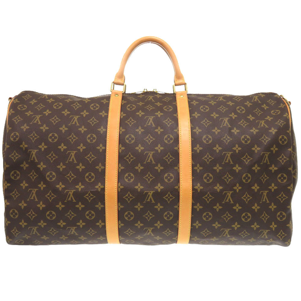 LOUIS VUITTON Boston Duffel bag M41414 Monogram canvas Brown Monogram Keepall bandouliere55
