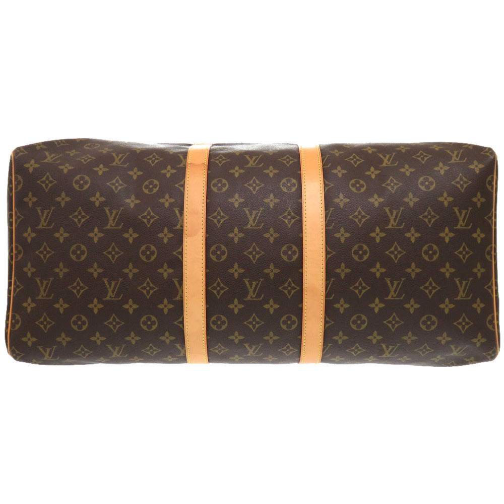 LOUIS VUITTON Boston Duffel bag M41424 Monogram canvas Brown Monogram Keepall 55 mens Used