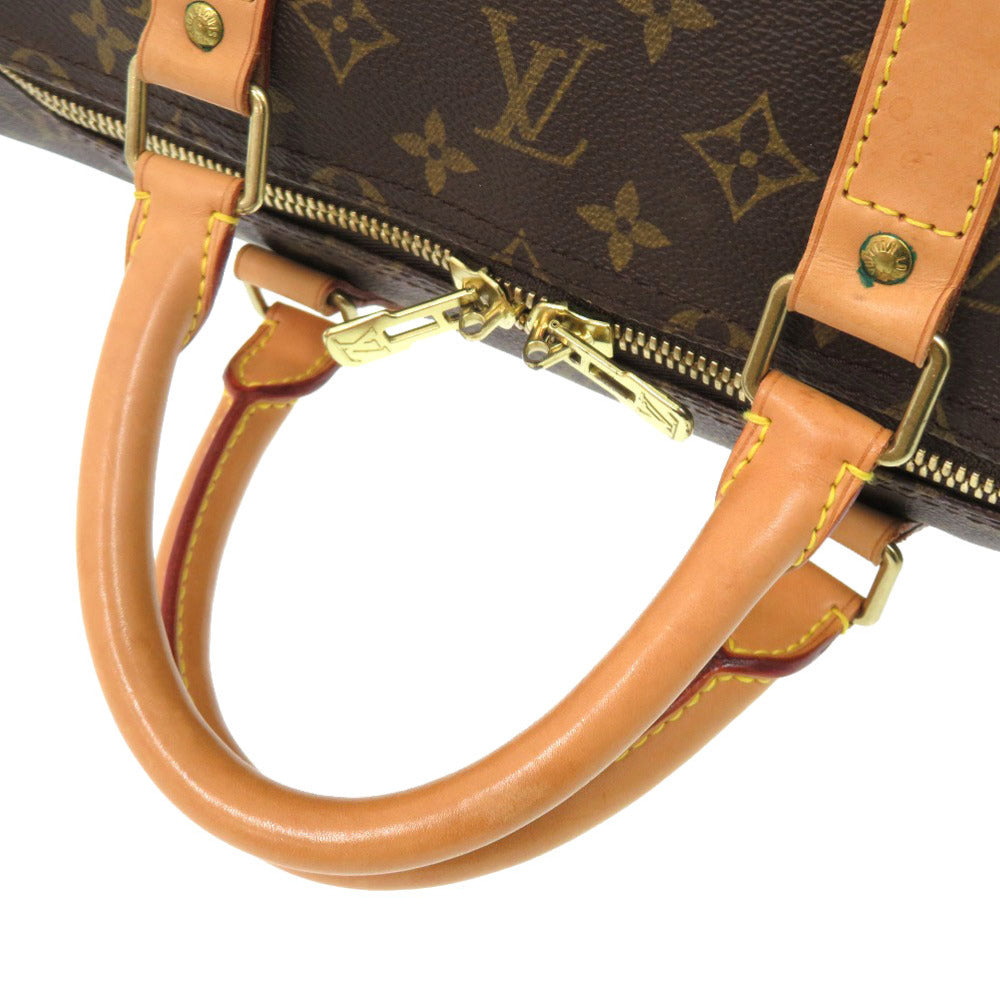 LOUIS VUITTON Boston Duffel bag M41424 Monogram canvas Brown Monogram Keepall 55 mens Used