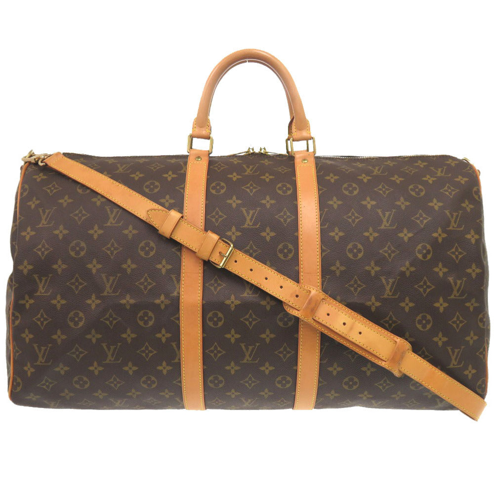 LOUIS VUITTON Boston Duffel bag M41412 Monogram canvas Brown Monogram Keepall bandouliere60