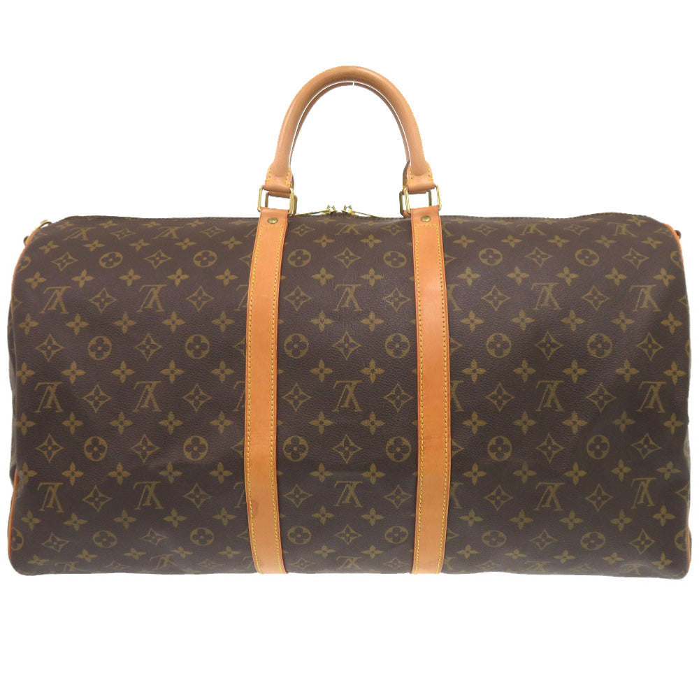 LOUIS VUITTON Boston Duffel bag M41412 Monogram canvas Brown Monogram Keepall bandouliere60
