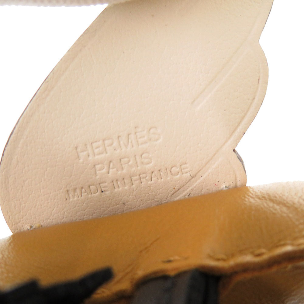 HERMES key ring leather Sesame Rodeo Pegasus PM