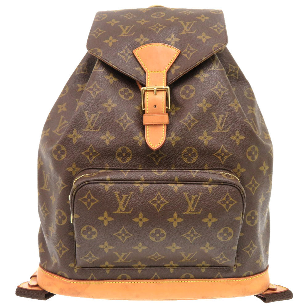 LOUIS VUITTON Backpack M51135 Monogram canvas Brown Monogram MontsourisGM
