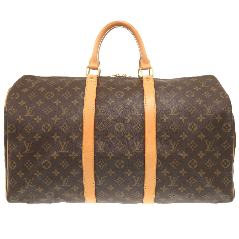LOUIS VUITTON Boston Duffel bag M41426 Monogram canvas Brown Monogram Keepall 50