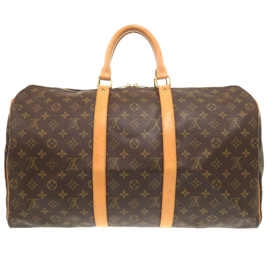 LOUIS VUITTON Boston Duffel bag M41426 Monogram canvas Brown Monogram Keepall 50