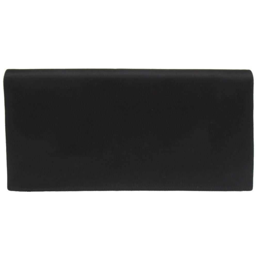 HERMES Clutch bag Satin black Fako Women(Unisex) Used