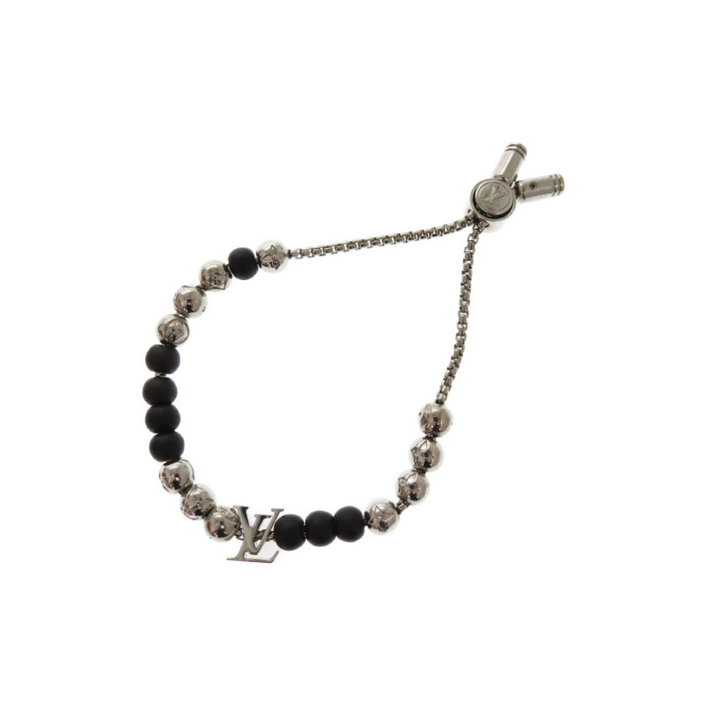 LOUIS VUITTON bracelet M00512 metal Silver Monogram Beads blur Rubbed t Women Used
