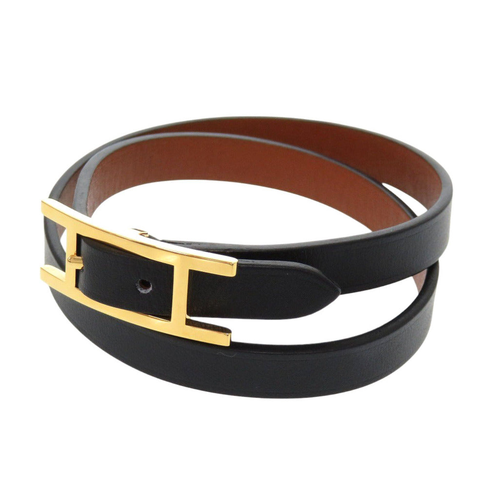 HERMES bracelet Vaux Swift Noir Beapi de Bourtour