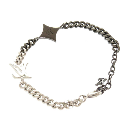 LOUIS VUITTON bracelet M00508 metal Silver LV Instinct mens Used