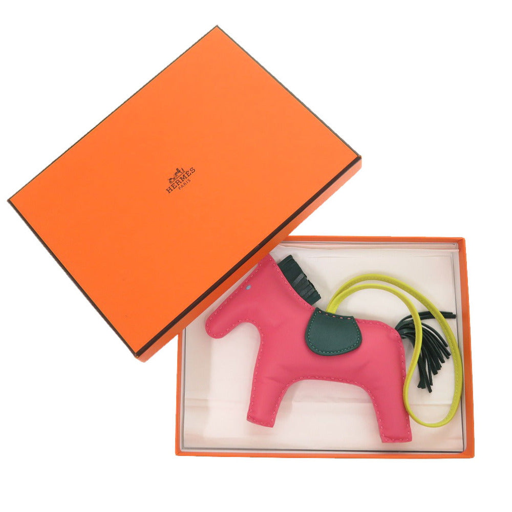 HERMES key ring Anyo Miro Rose azare Rodeo GM Women Used