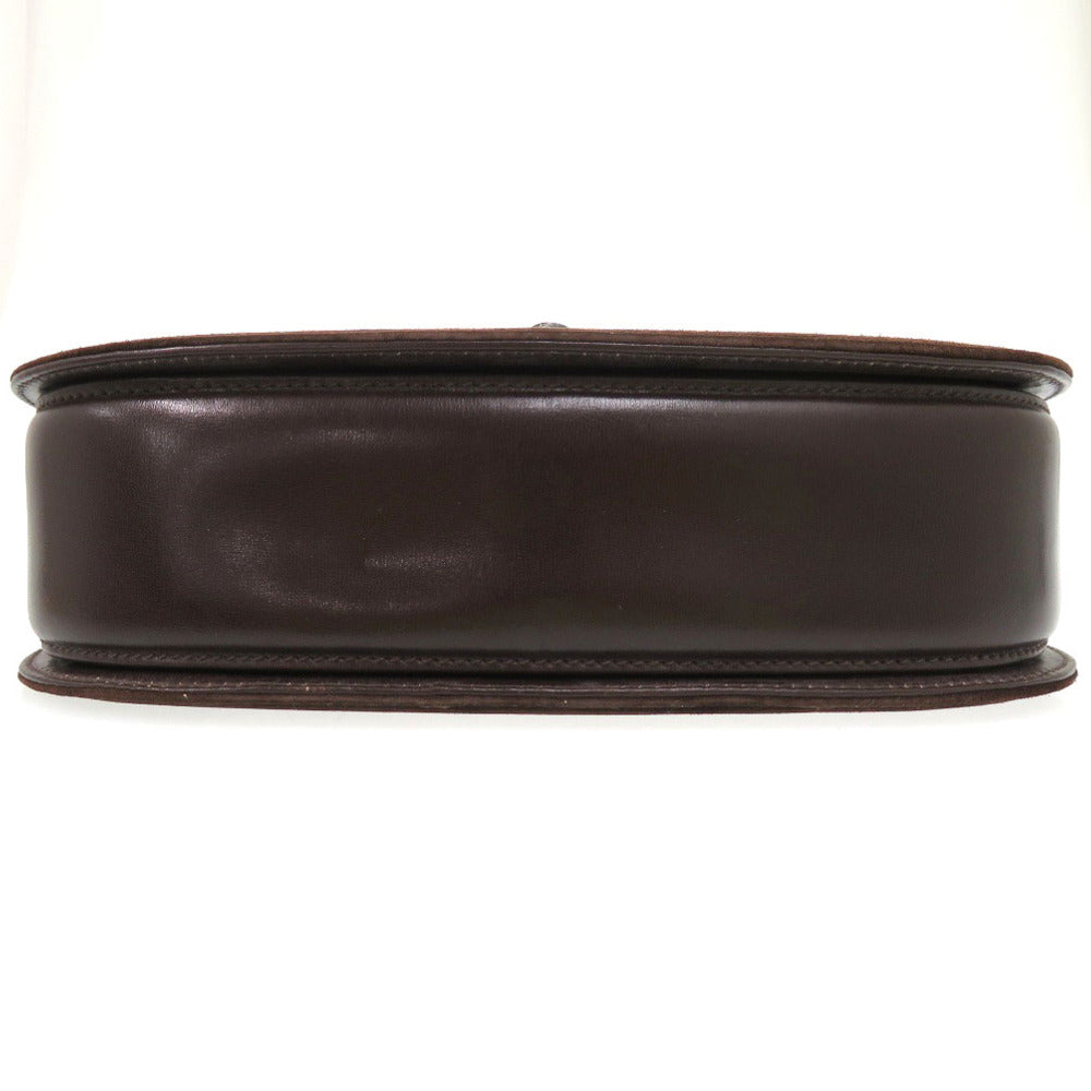GUCCI Handbag leather Brown Bamboo turnlock handbag Women Used
