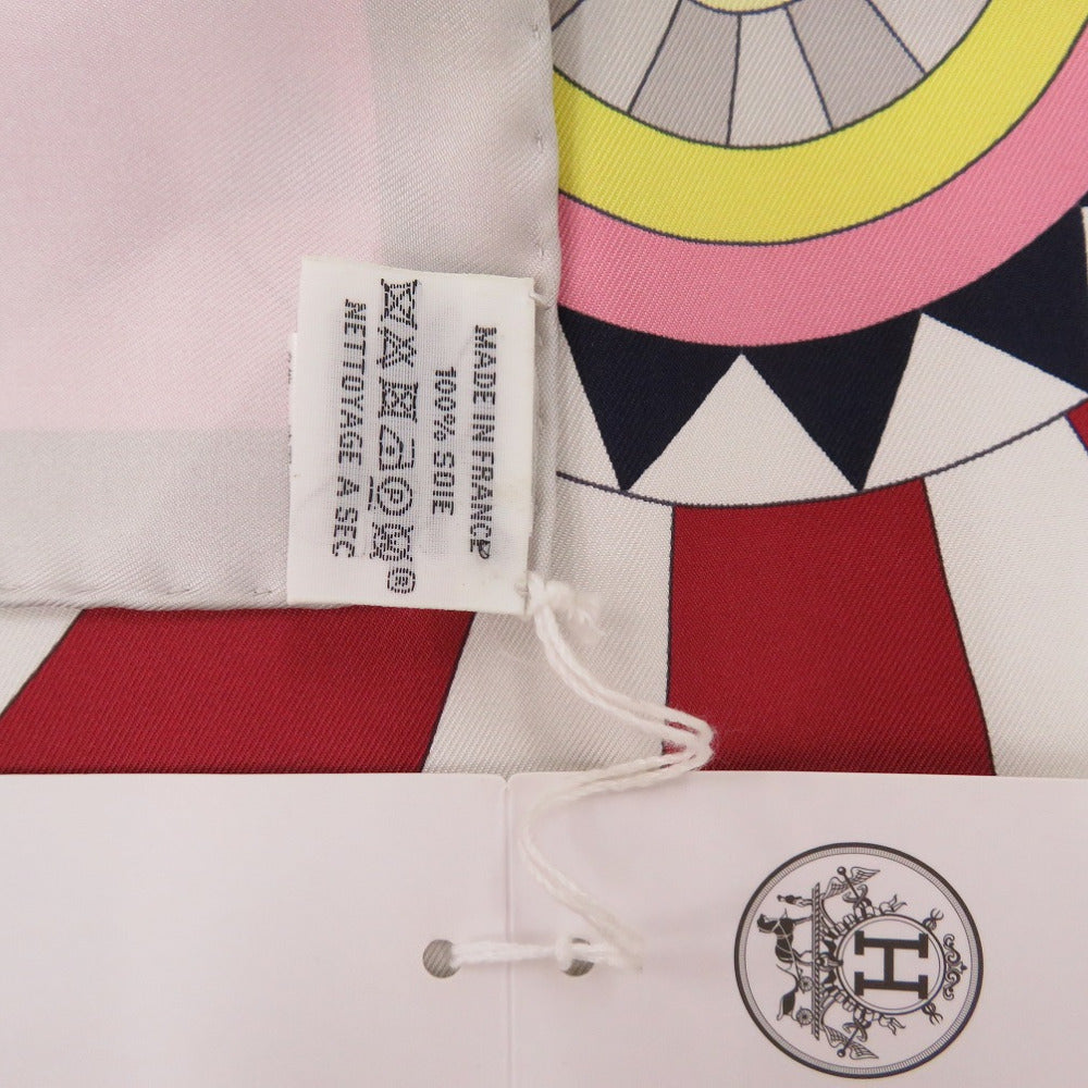 HERMES scarf silk Pink ROSE Carre90 CHEVAL DE FETE