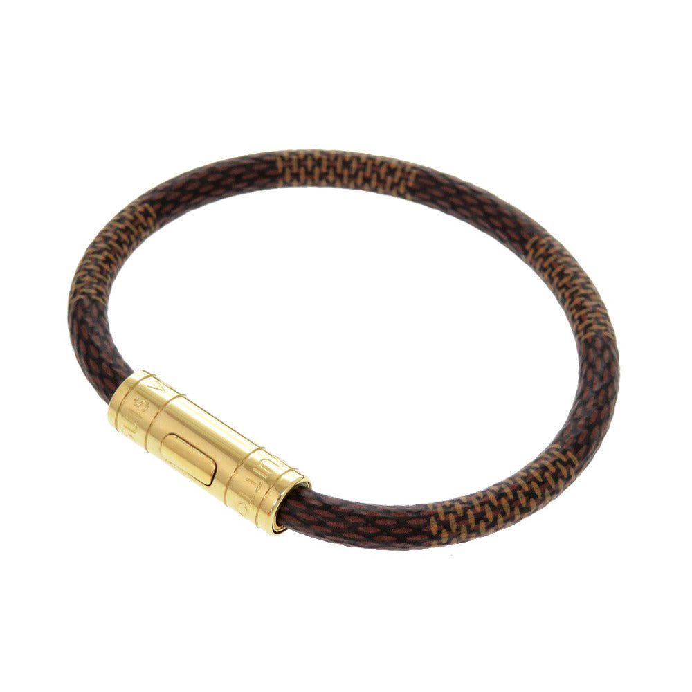 LOUIS VUITTON bracelet M8137F Damier canvas Brown Damier Brasserie Keep It Women Used