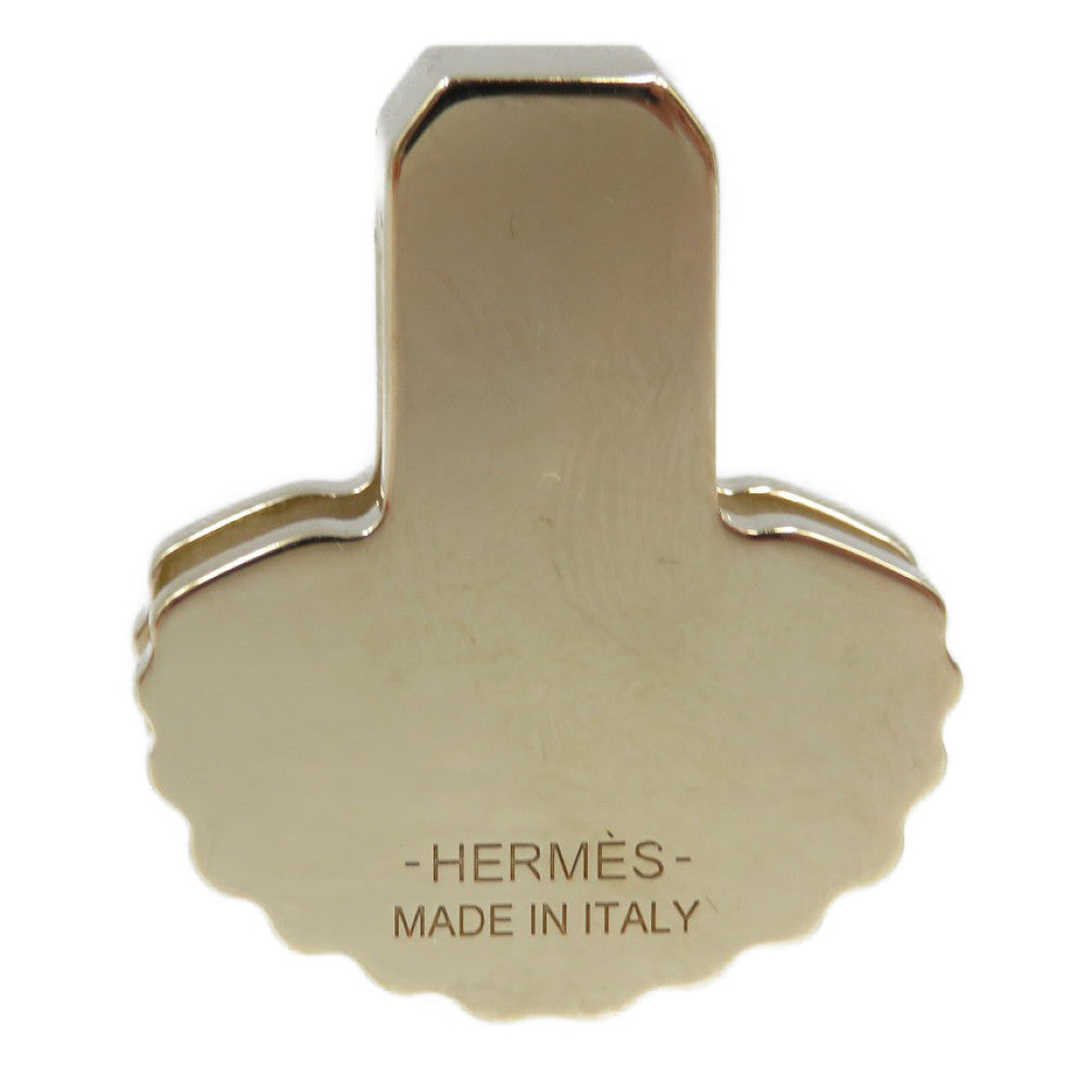 HERMES Scarf ring metal gold Twilly Ring Epaulette