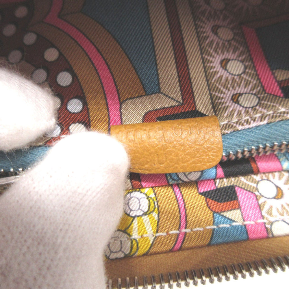 HERMES Coin case Evercolor, Silk caramel Zip Around Azap compact silk in Women(Unisex) Used