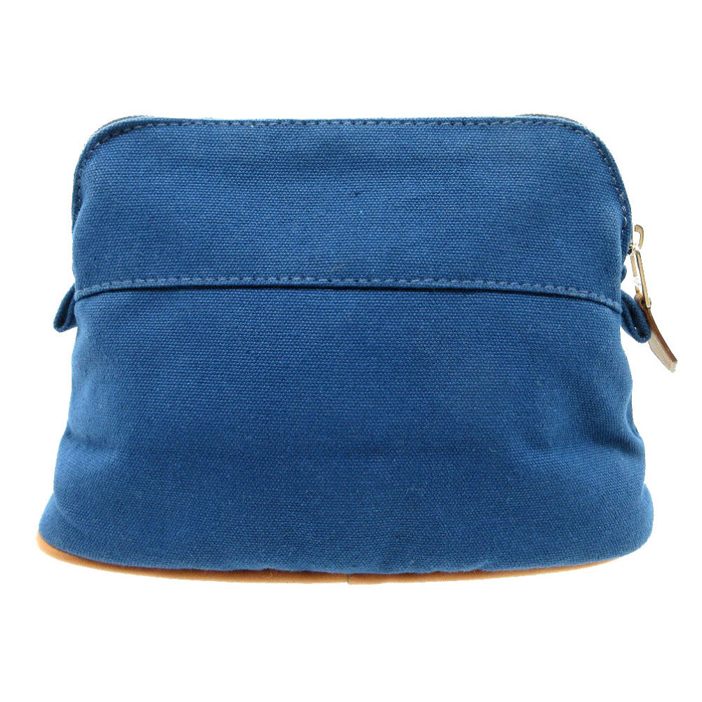 HERMES Pouch cotton blue Bolide Pouch 20 PM Women Used