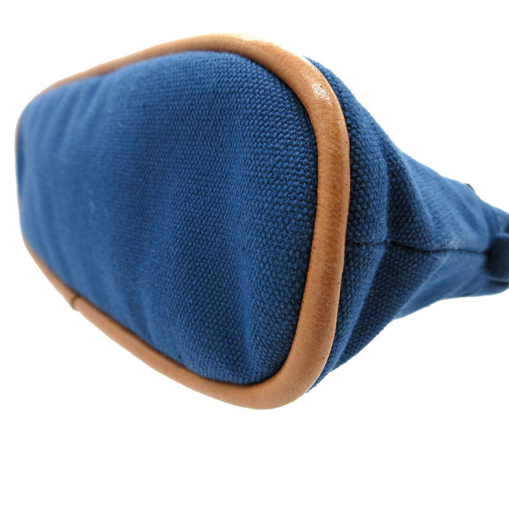 HERMES Pouch cotton blue Bolide Pouch 20 PM Women Used